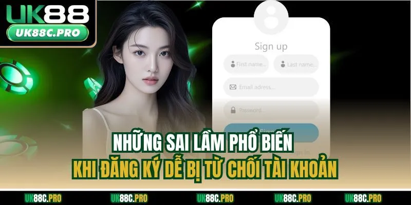 Những sai lầm phổ biến khi đăng ký dễ bị từ chối tài khoản